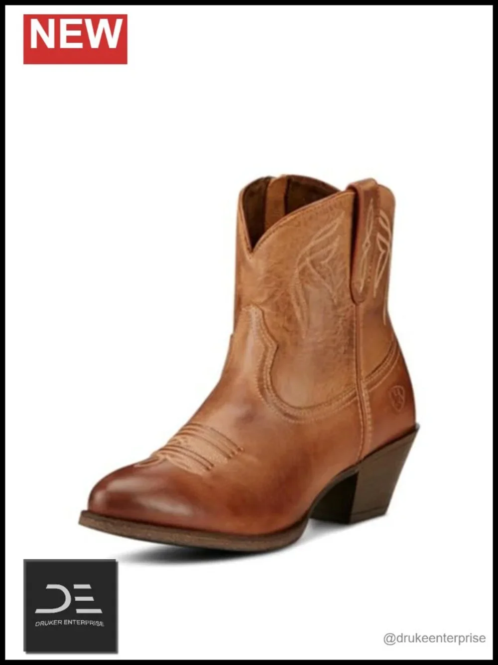 Women's Mid-Calf Boots Full-Grain Leather Western Stitch Duratread